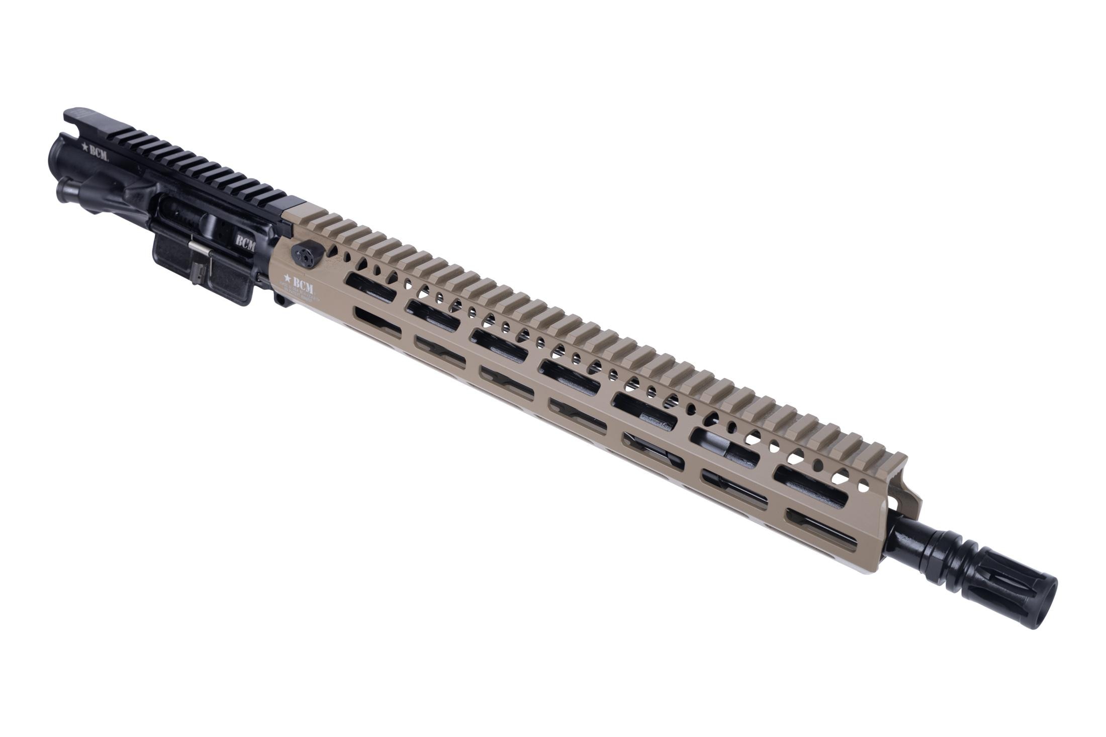 Bravo Company Manufacturing MK2 Barreled AR-15 Upper Receiver - 5.56 - 14.5" - Black/FDE - MCMR-13